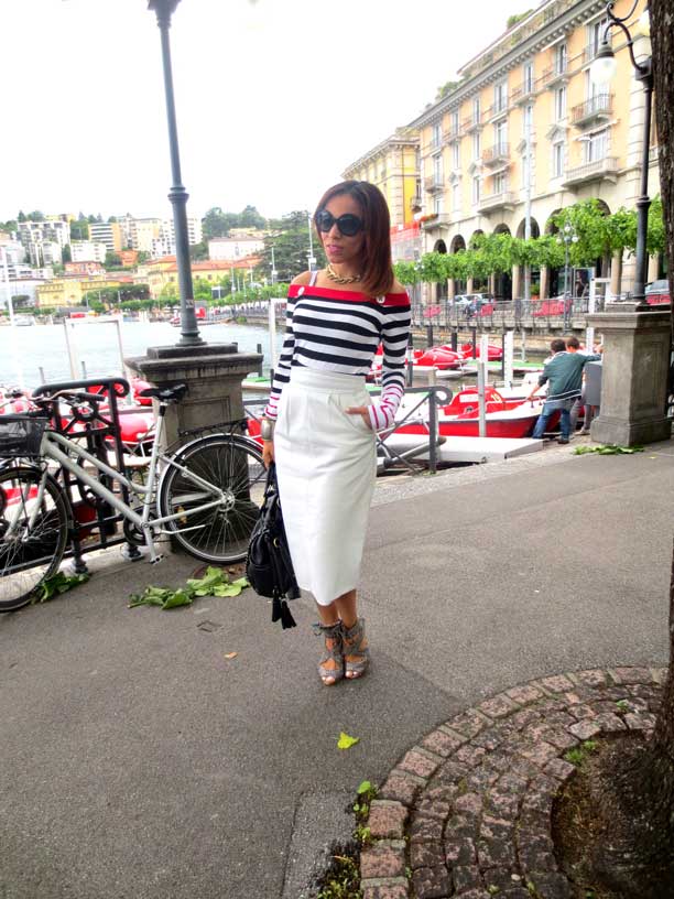 switzerland-suiza-lugano-stripes-top-rayas-denny-rose-angie-reyn-falda-de-cuero-gafas-prada-fashion-blogger-personal-shopper-madrid