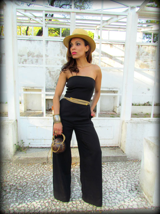 JUMPSUIT-enterizo-mono-negro-palabra-de-honor-denny-rose-jumpsuit-sombrero-panama-hat-cinturon-oscar-de-la-renta-bolso-coco-angienewlook-angie-reyn-missnewlook