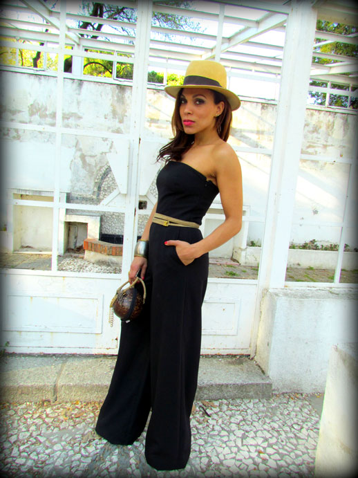 JUMPSUIT-enterizo-mono-negro-palabra-de-honor-denny-rose-jumpsuit-sombrero-panama-hat-cinturon-oscar-de-la-renta-bolso-coco-angienewlook-angie-reyn