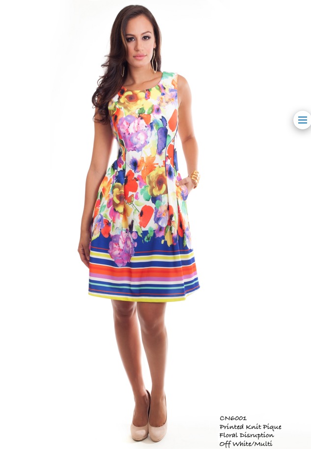 cenia floral ladylike dress-petite style