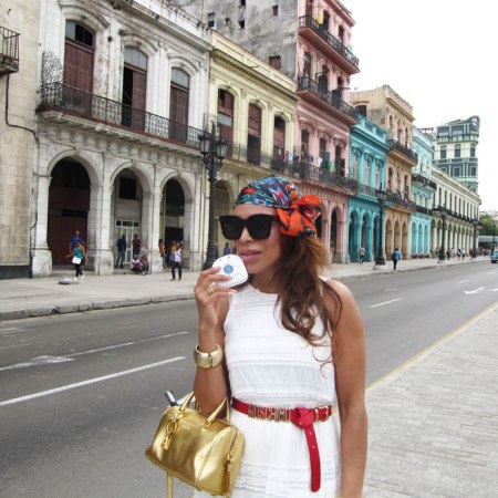smile brilliant, moschino belt-yves saint laurent bag-celine sunglasses-white long dress