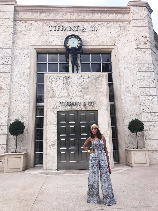 worth-avenue-palm-beach-tiffany-&amp;-Co-turban-jumpsuit-saint-laurent-clutch--angie-reyn-stylist