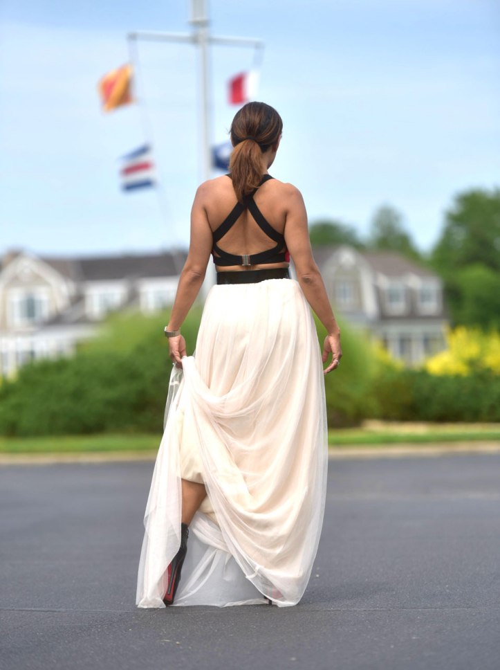 northport, long island, falda de tul