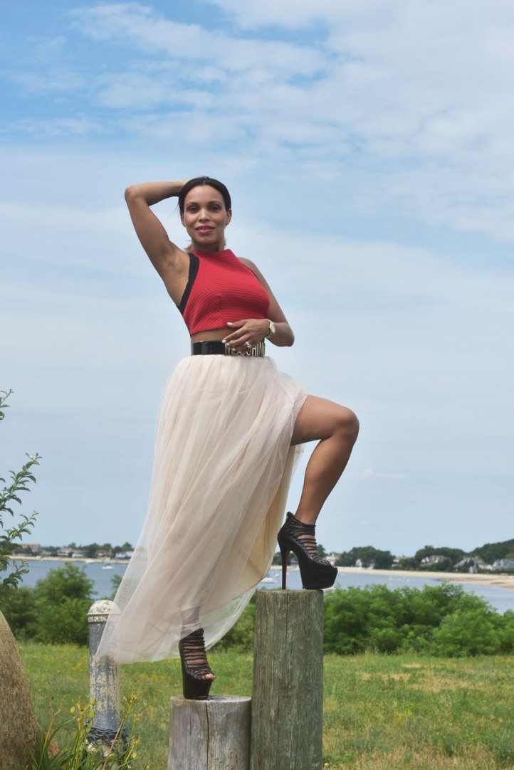 crop top, louboutin pumps, angie reyn, inches shoes, high heels