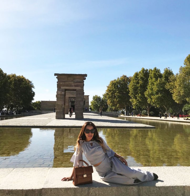 debod temple madrid-hermes vintage bag