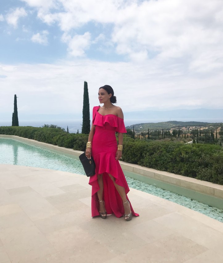 red-carpet-pink-dress-glam-on-vacation-angienewlook-in-greece