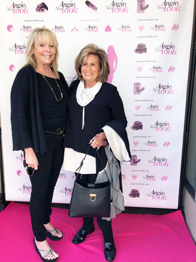 Christa louise silk poncho, black and white trend, pink carpet