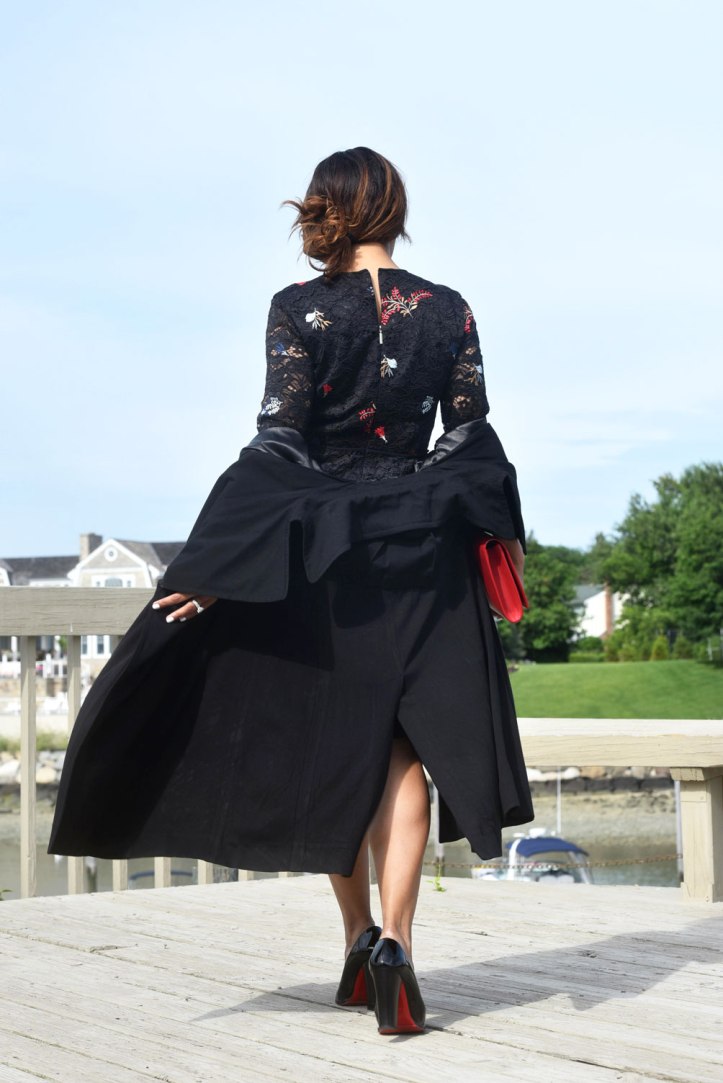 Karl-lagerfedl-dress-working-girl-look-louboutin-shoes